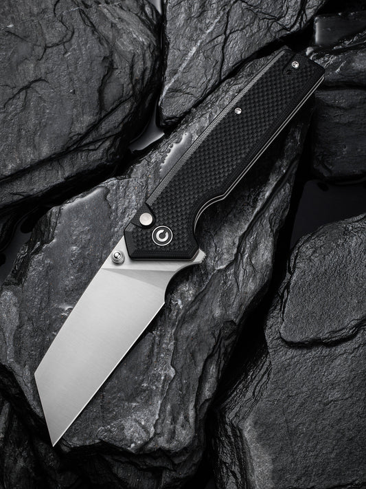 Civivi Amirite 3.48" Nitro-V Reverse Tanto Black G10 Folding Knife C23028-2