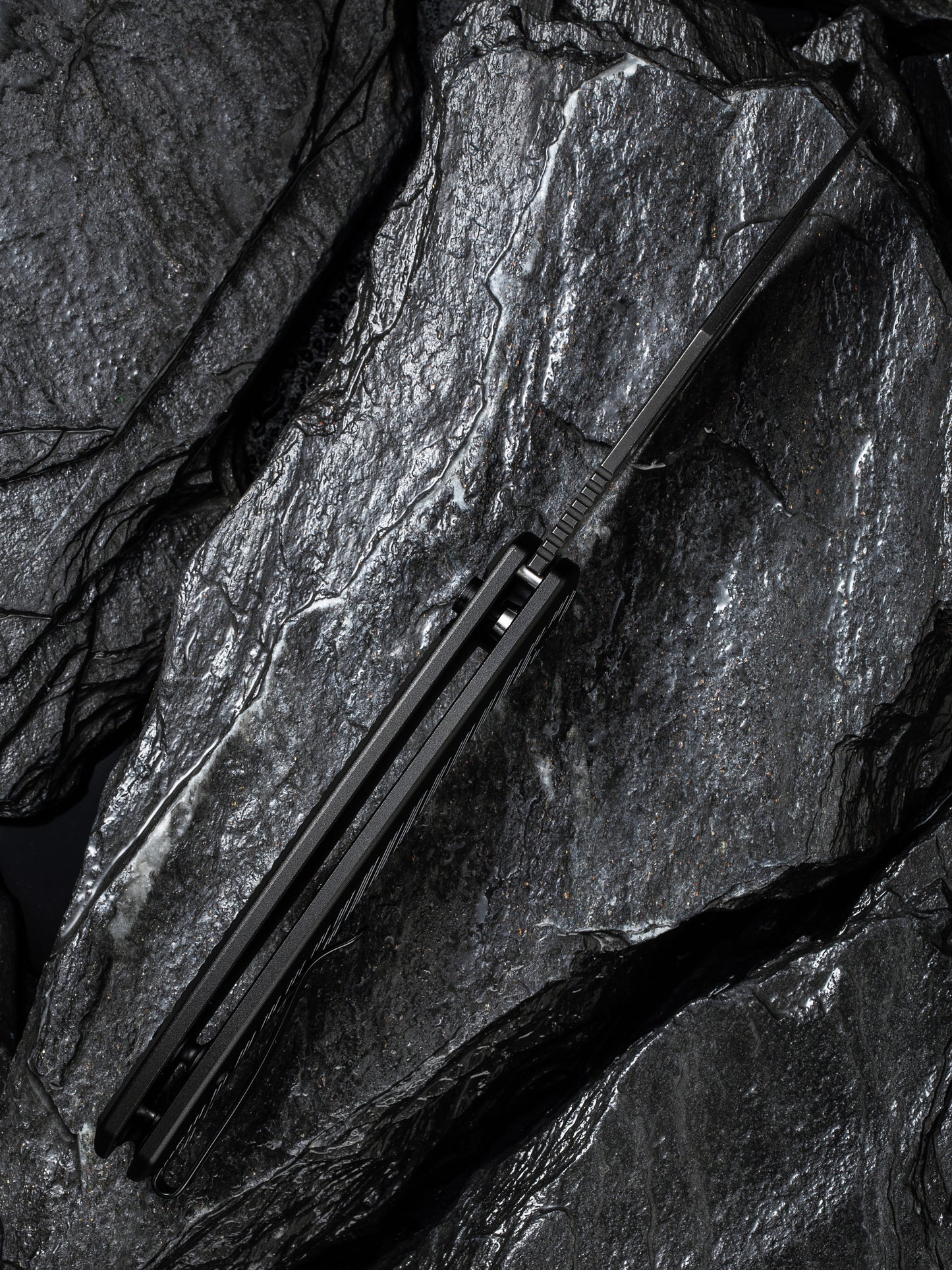 Civivi Stormhowl 3.3" Nitro-V Milled Black Aluminium Button Lock Folding Knife C23040B-1