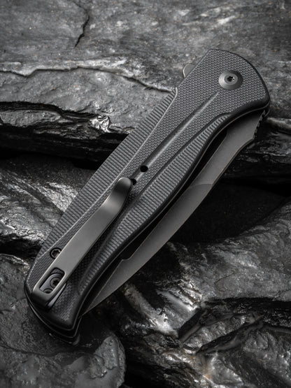 Civivi Incindie 3.48" Sandvik 14C28N Black G10 Button Lock Folding Knife C23053-1