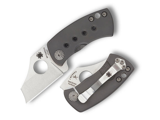 Spyderco McBee 1.52" CTS XHP Titanium Folding Knife - Jonathan McNees Design C236TIP
