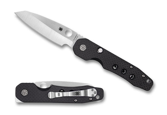 Spyderco Smock 3.39" CPM S30V Carbon Fiber/G10 Front Flipper Folding Knife C240CFP
