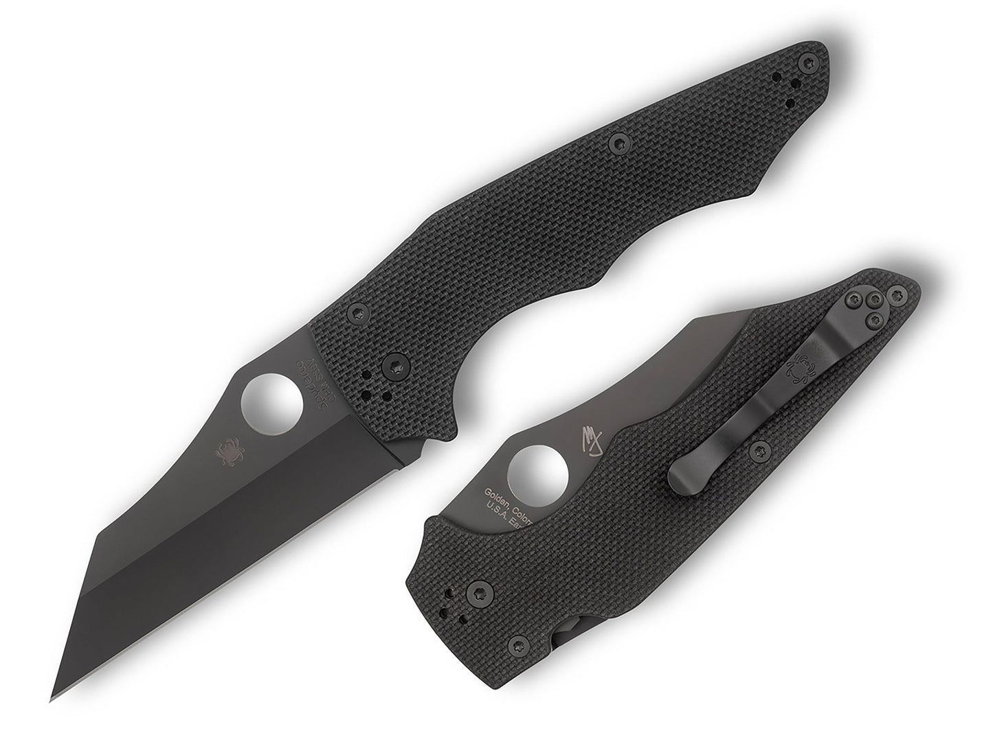 Spyderco Yojumbo Black 3.98" CPM S30V DLC G10 Folding Knife C253GPBBK