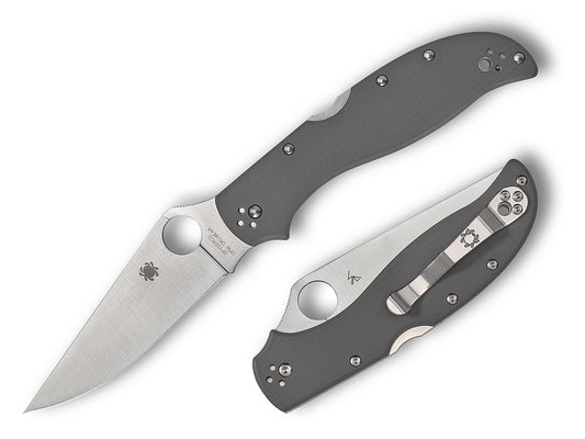 Spyderco Stretch 2 XL 3.99" CPM Cru-Wear Gray G-10 Folding Knife C258GPGYCW