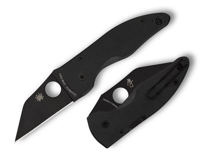 Spyderco MicroJimbo 2.45" CPM S30V Black DLC G-10 Folding Knife C264GPBK