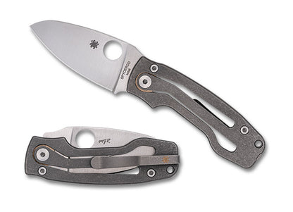 Spyderco PITS 2 2.74" M398 SLIPIT Titanium Folding Knife by Mike Read C269TIP