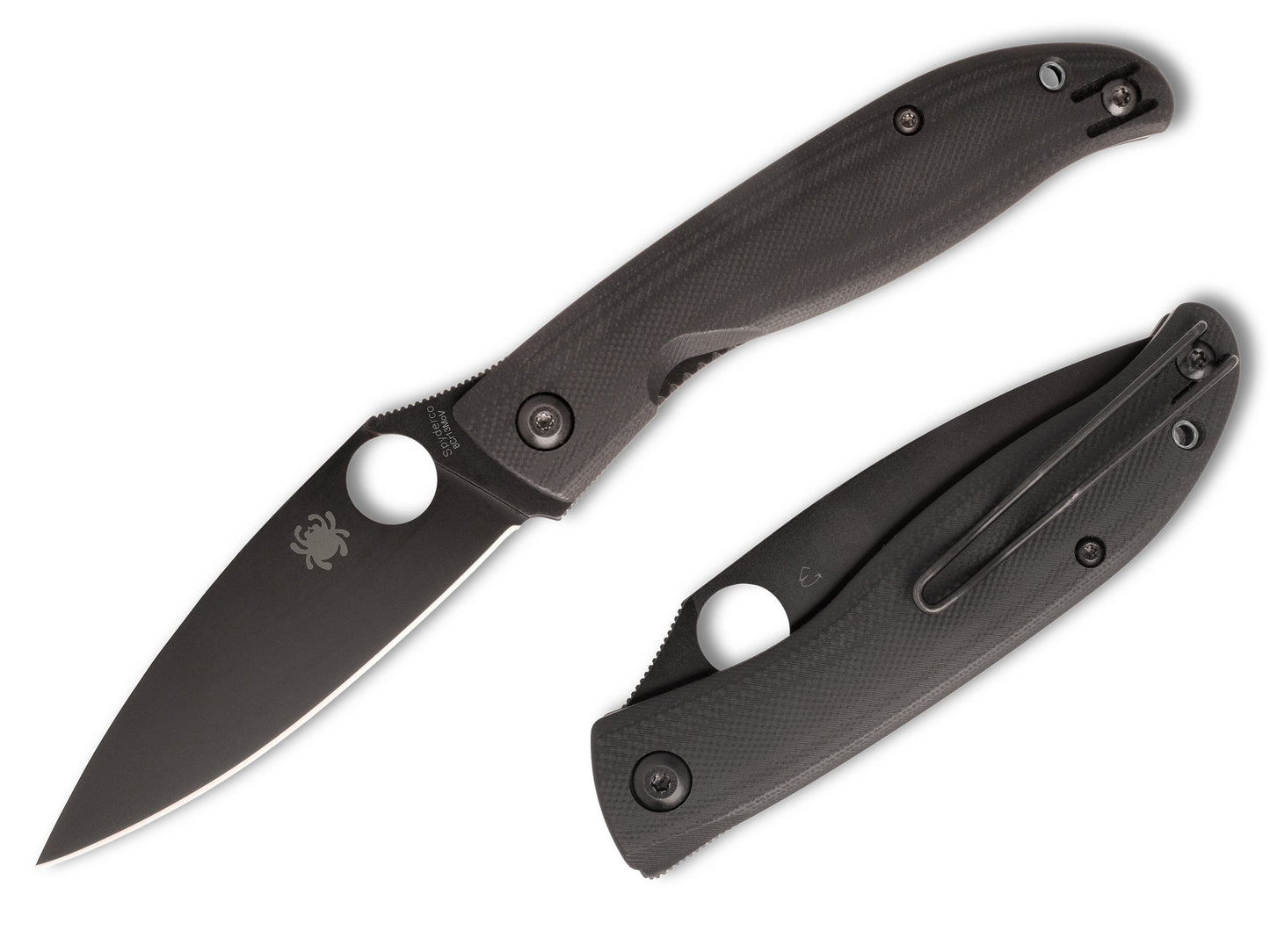 Spyderco Mantra 4 3.34" 8Cr13MoV Black G-10 Front-Flipper Folding Knife C274GBBKP