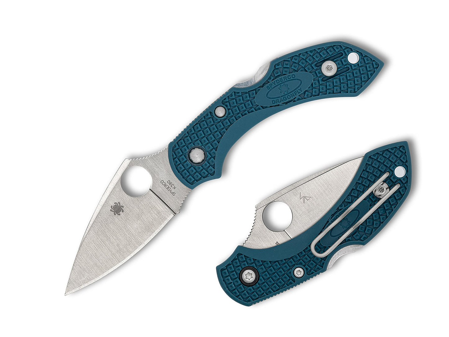 Spyderco Dragonfly 2 2.28" K390 Blue FRN Folding Knife C28FP2K390