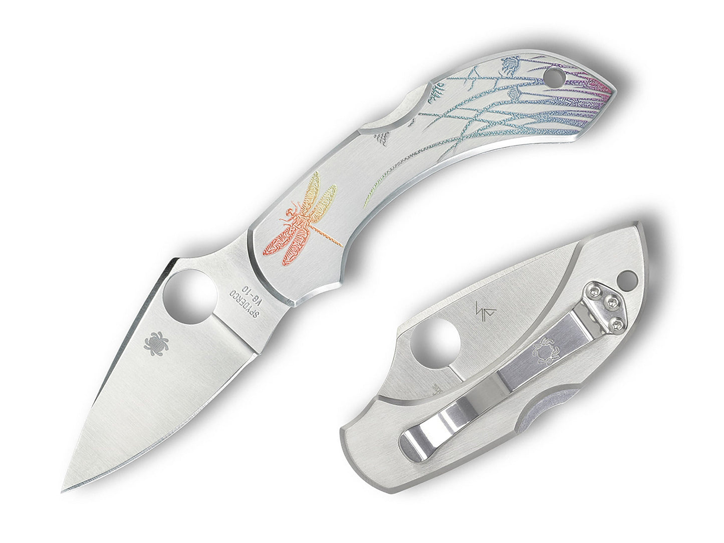 Spyderco Dragonfly Tattoo 2.31" VG-10 Stainless Steel Folding Knife C28PT