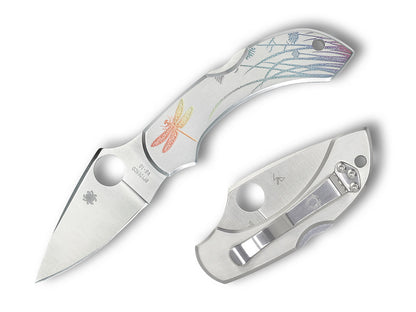 Spyderco Dragonfly Tattoo 2.31" VG-10 Stainless Steel Folding Knife C28PT