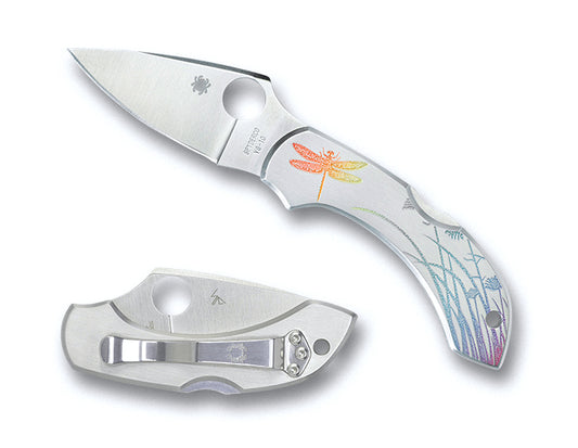 Spyderco Dragonfly Tattoo 2.31" VG-10 Stainless Steel Folding Knife C28PT
