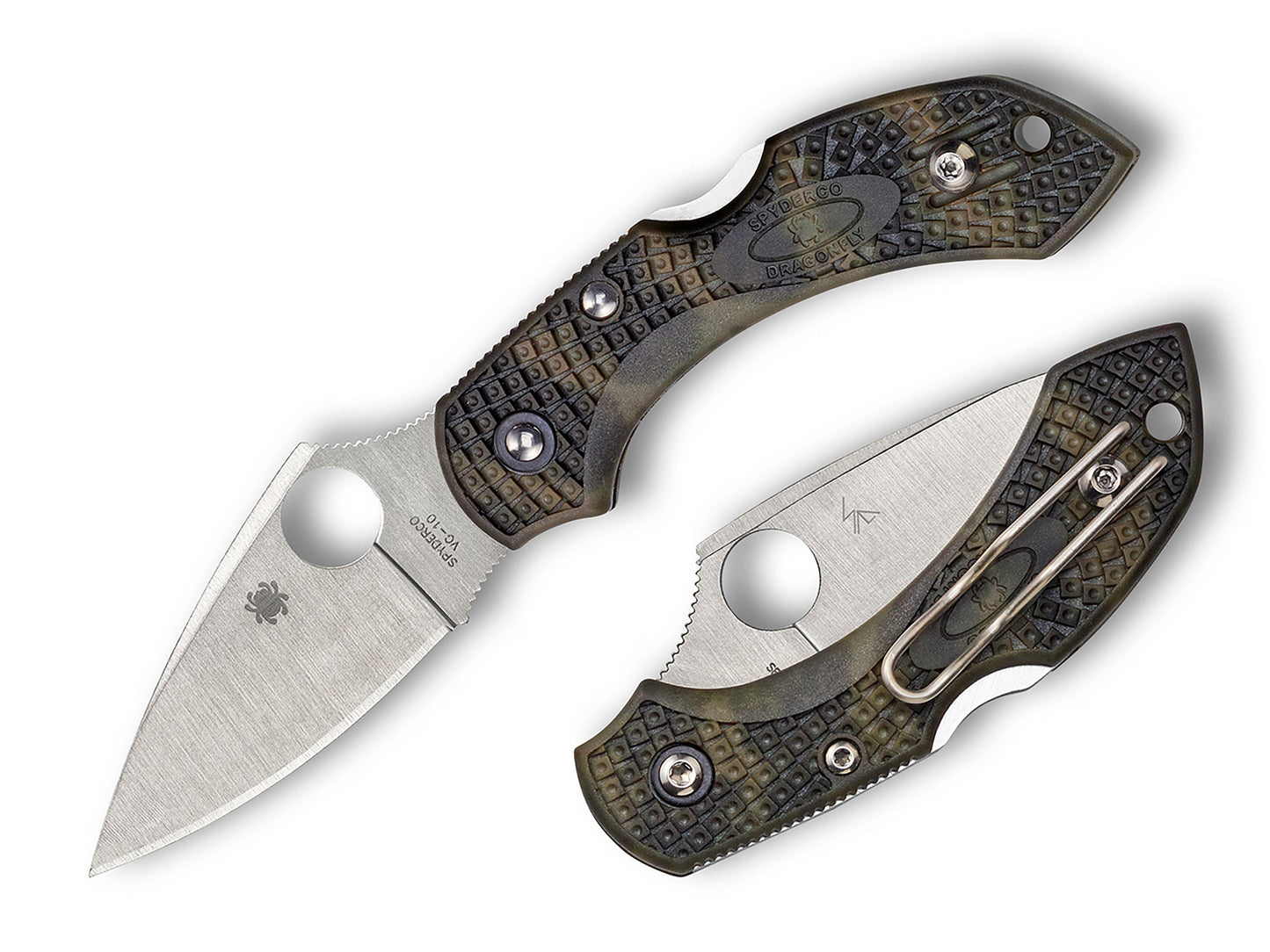 Spyderco Dragonfly 2 2.3" VG-10 Zome Green FRN Folding Knife C28ZFPGR2