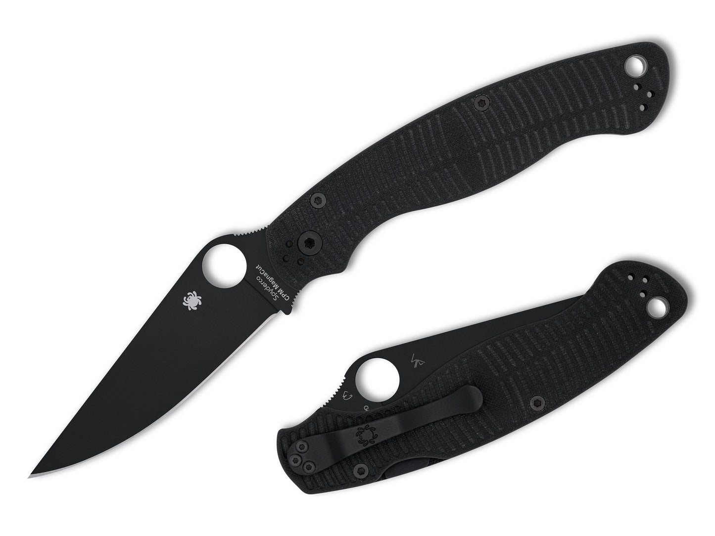 Spyderco Military 2 Salt 4" CPM Magnacut Black DLC G10 Folding Knife C36GMCBKP2