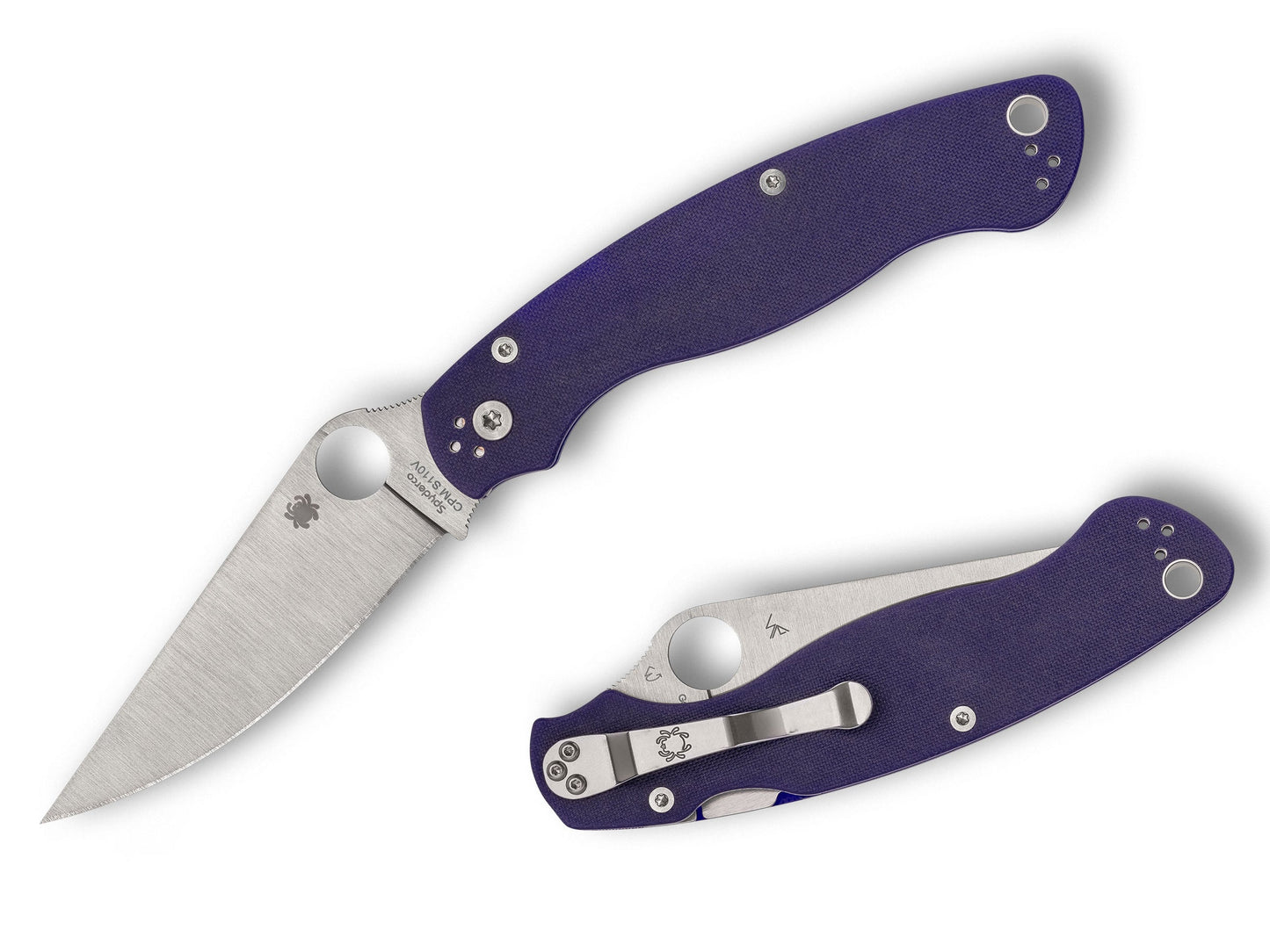 Spyderco Military 2 4" CPM S110V Dark Blue G-10 Folding Knife C36GPDBL2