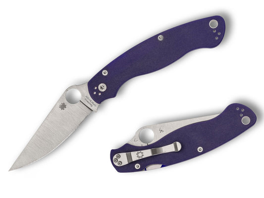 Spyderco Military 2 4" CPM S110V Dark Blue G-10 Folding Knife C36GPDBL2