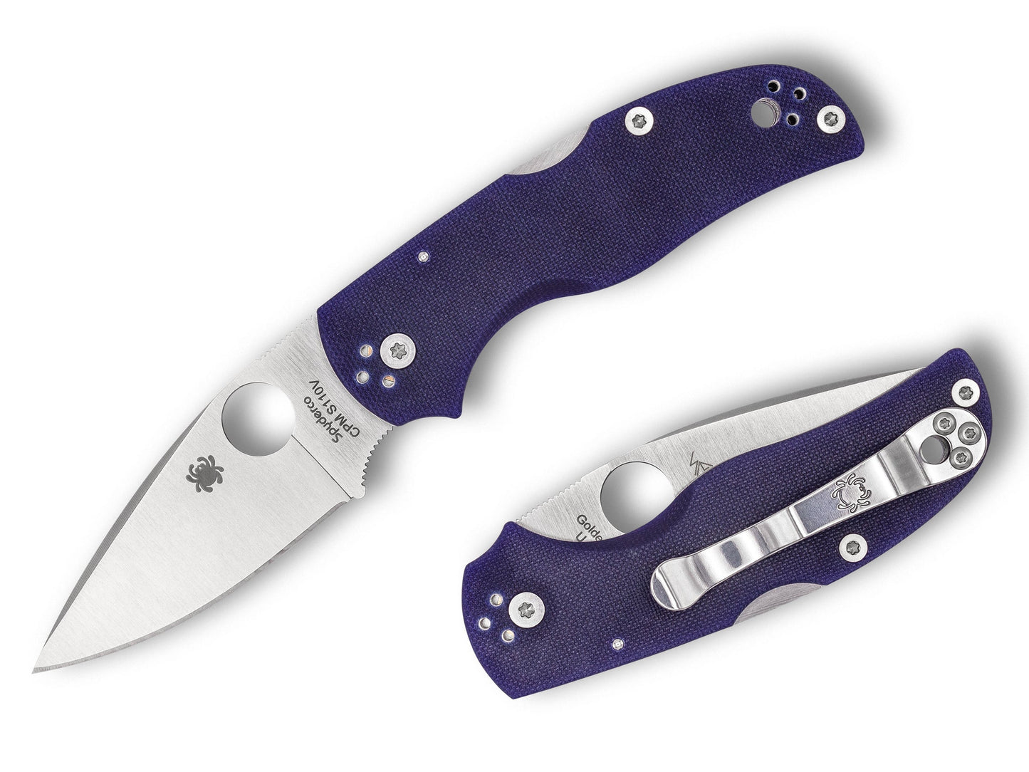 Spyderco Native 5 3" CPM S110V Dark Blue G-10 Folding Knife C41GPDBL5