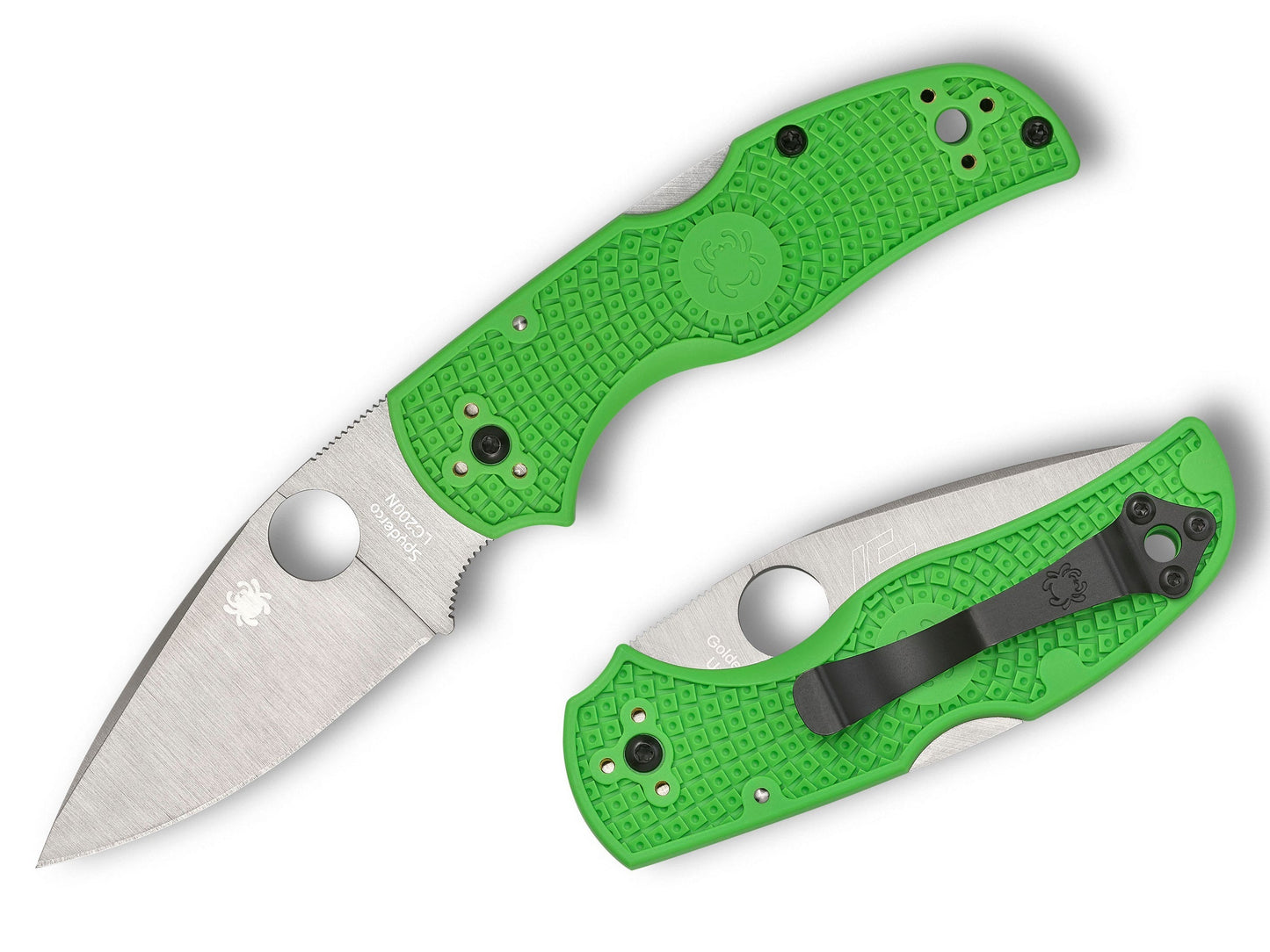 Spyderco Native 5 Salt 2.95" Rustproof LC200N Green FRN Folding Knife C41PGR5