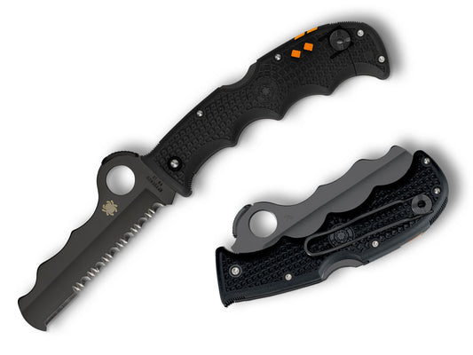 Spyderco Assist 3.7" VG-10 Black TiCN FRN Rescue Folding Knife C79PSBBK