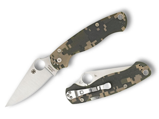 Spyderco ParaMilitary 2 Digital Camo S45VN G-10 Folding Knife C81GPCMO2