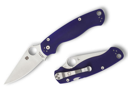 Spyderco ParaMilitary 2 Dark Blue 3.42" CPM S110V G-10 Folding Knife C81GPDBL2