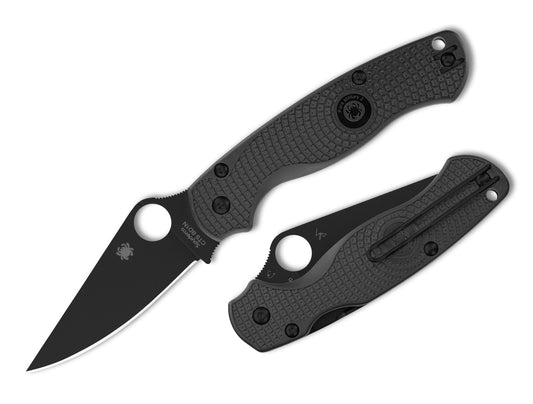 Spyderco ParaMilitary 2 Lightweight CTS BD1N Black DLC FRN Folding Knife C81PBBK2