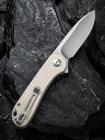 Civivi Elementum 2.96" D2 Frag Patterned Ivory G10 Folding Knife C907A-3