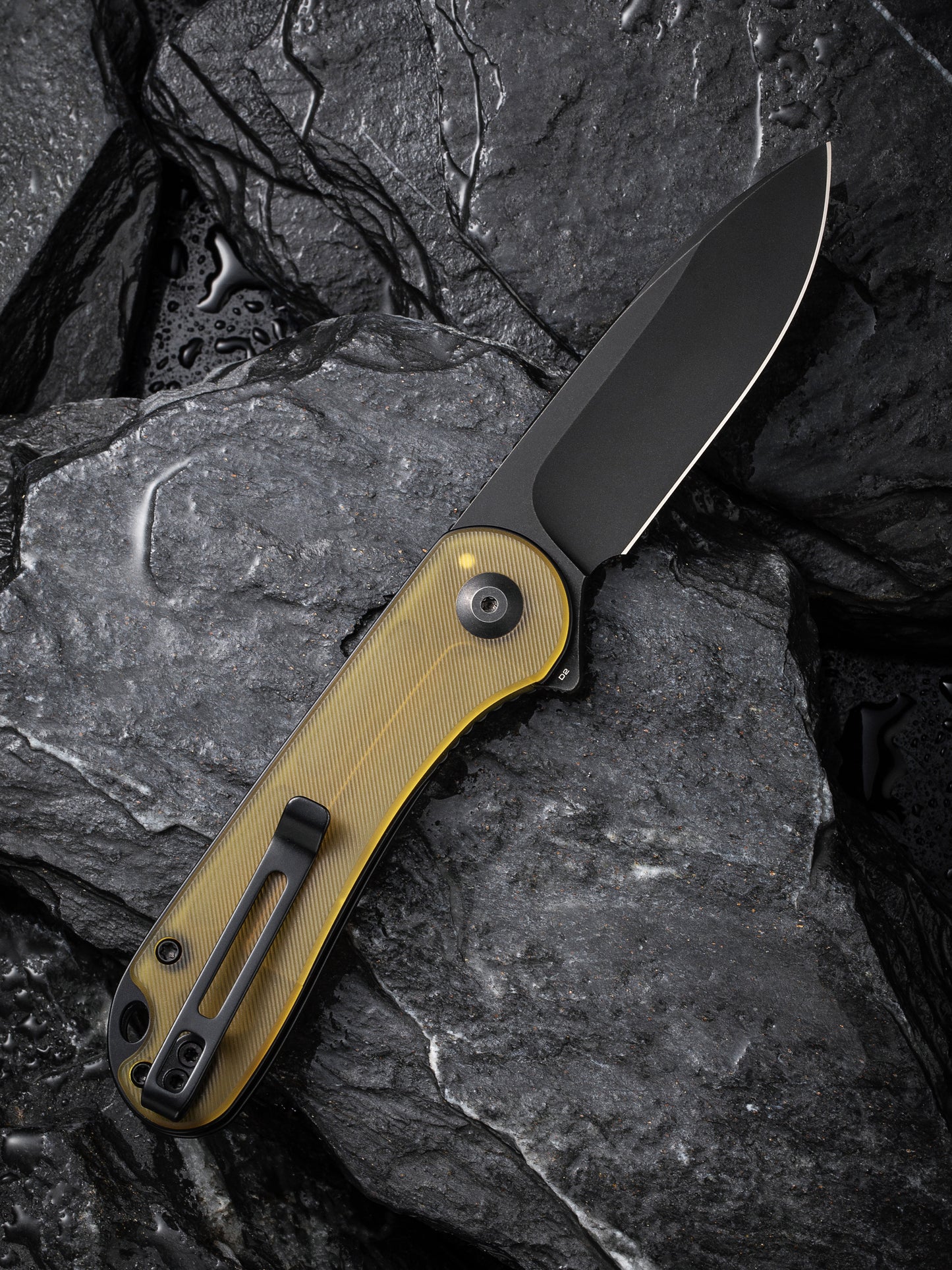 Civivi Elementum 2.96" D2 Black Bead Blasted Ultem Folding Knife C907A-5
