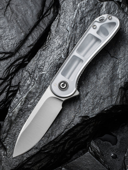 Civivi Elementum 2.96" D2 Polished Clear Lexan Folding Knife C907A-7