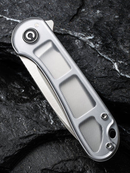 Civivi Elementum 2.96" D2 Polished Clear Lexan Folding Knife C907A-7
