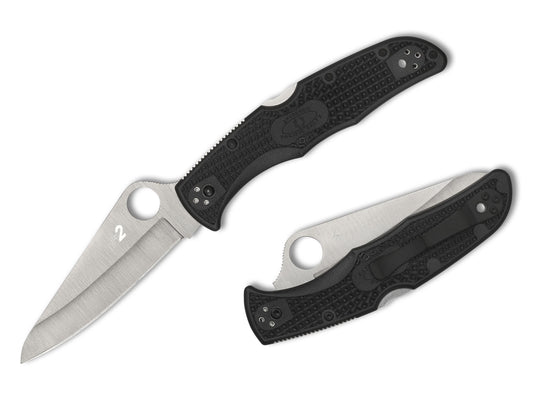 Spyderco Pacific Salt 2 3.78” H-1 Rustproof Folding Knife C91PBK2