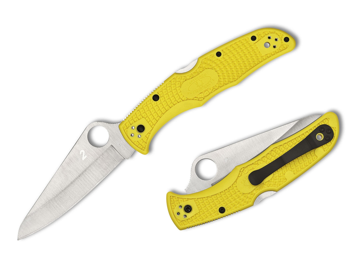 Spyderco Pacific Salt 2 Yellow 3.78” H-2 Rustproof Folding Knife C91PYL2