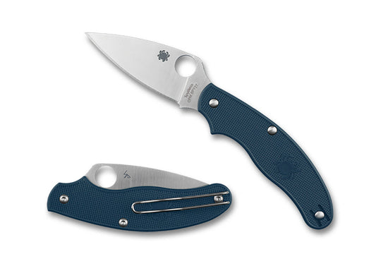Spyderco UK Penknife Lightweight 2.95" CPM SPY27 Cobalt Blue FRN Slipjoint Folding Knife C94PCBL