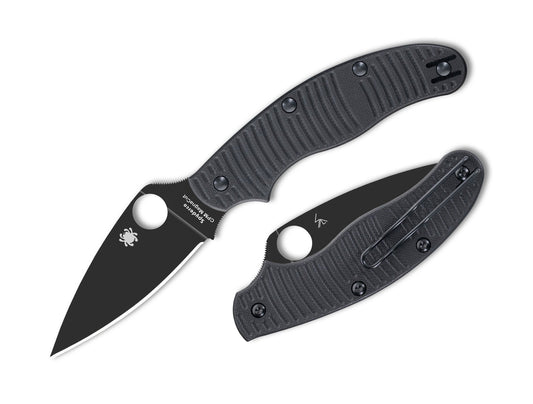Spyderco UK Penknife Salt 2.95" CPM Magnacut Black DLC G-10 Slipjoint Folding Knife C94GMCBKP