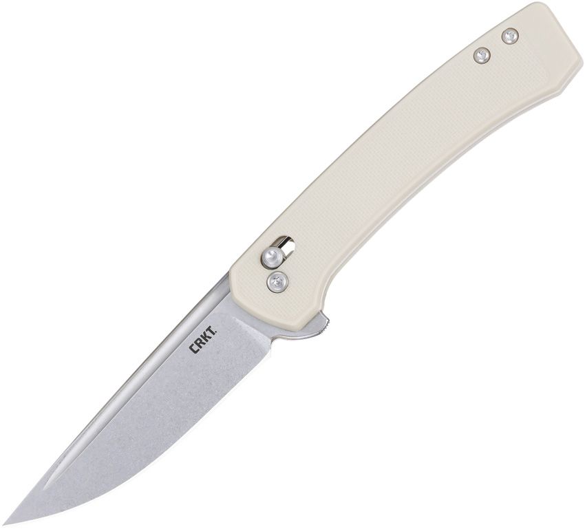 CRKT Q Compact Crossbar Lock 3.38" Sandvik 14C28N Sand IKBS Folding Knife by Richard Rogers 7075S