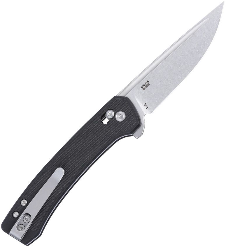 CRKT Q Compact Crossbar Lock 3.38" Sandvik 14C28N Black IKBS Folding Knife by Richard Rogers 7075