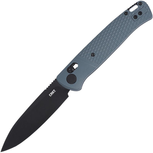 CRKT Counterpart Crossbar Lock 3.38" Sandvik 12C27 Gray IKBS Folding Knife by Ken Onion K430GKP