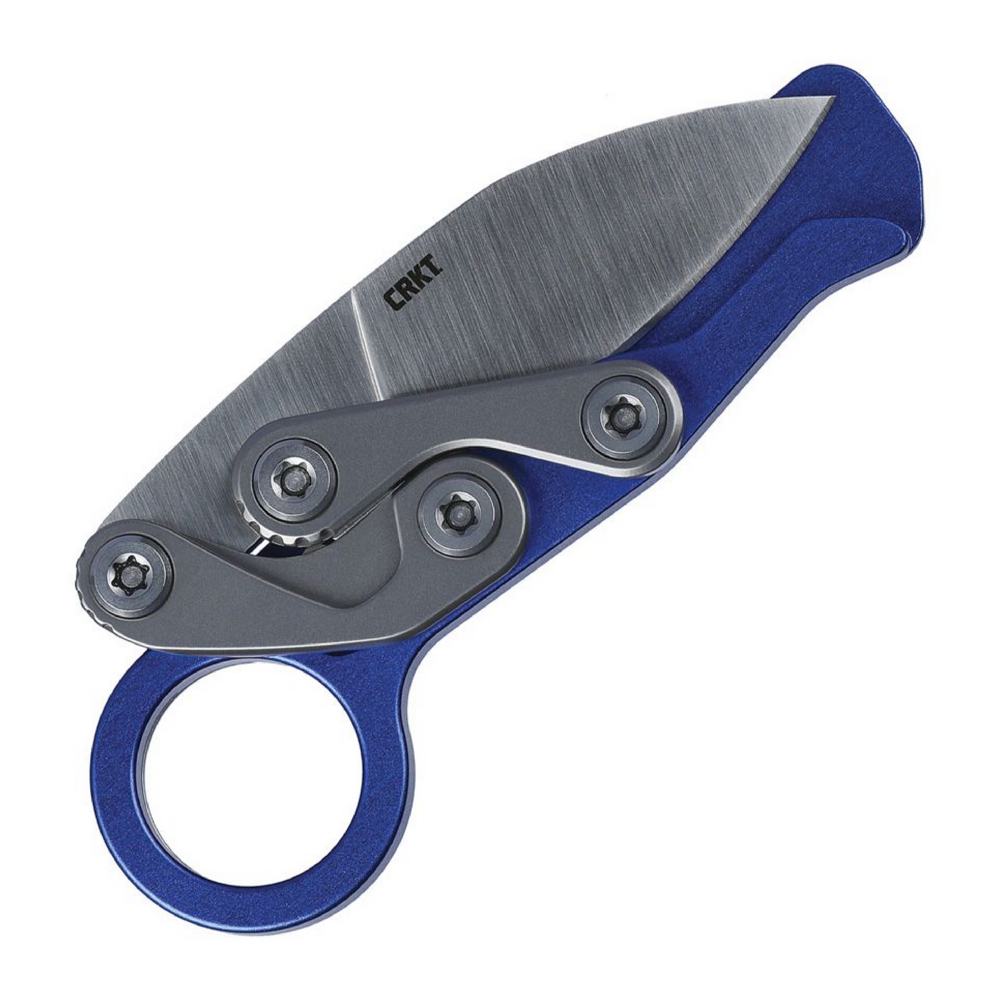 CRKT Provoke EDC 2.56" D2 Satin Blue Folding Knife - Joe Caswell Design 4050