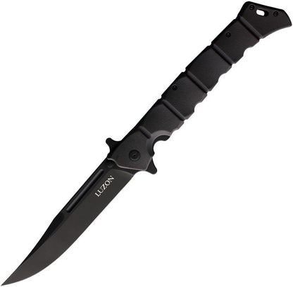 Cold Steel Luzon Large 6" Flipper Black Folding Knife with GFN Handle