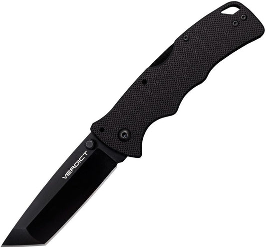 Cold Steel Verdict 3" AUS10A Black Tanto Point Folding Knife FL-C3T10A