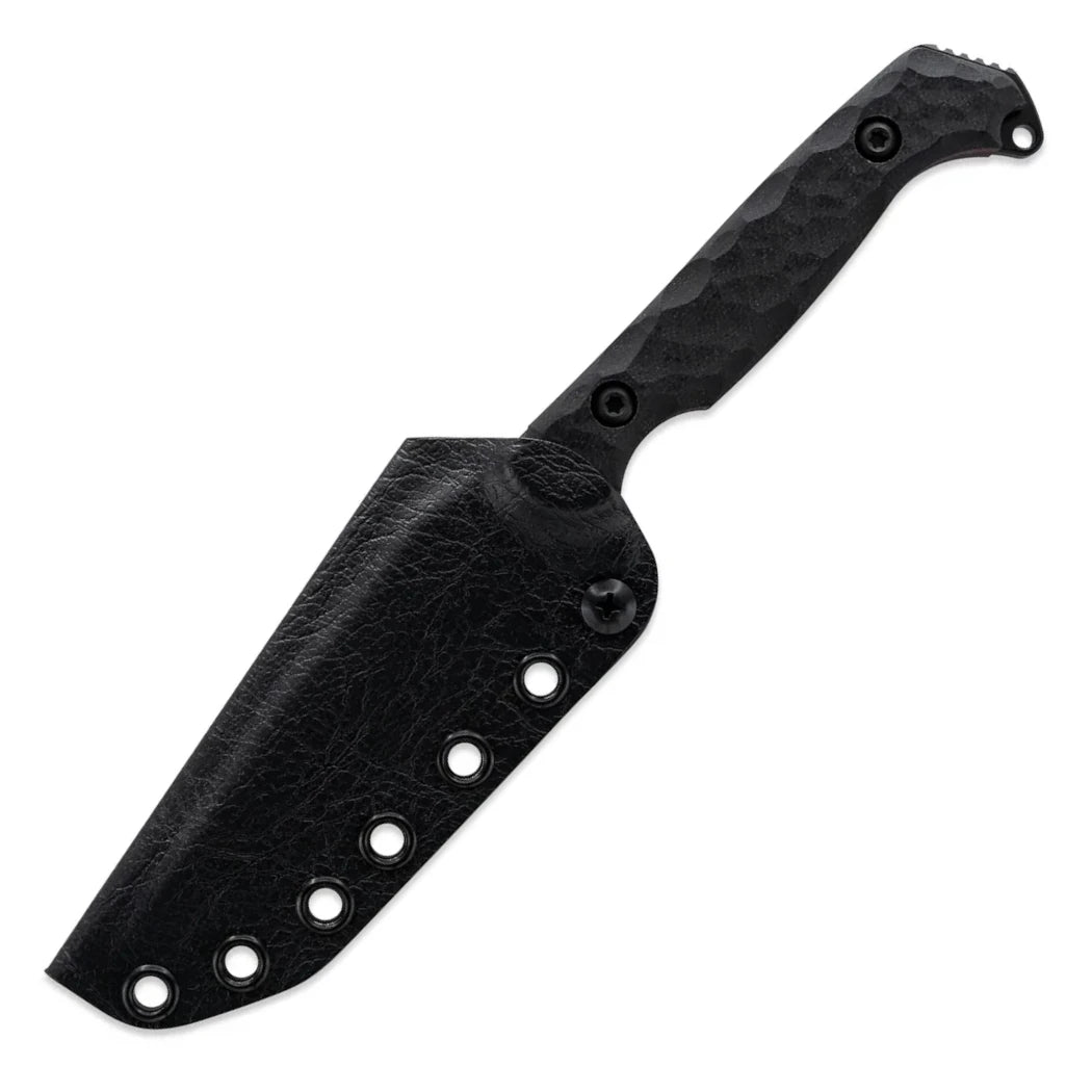 Toor Knives Darter T 4.25" CPM-M4 Shadow Black KG GunKote Black/Red G10 Fixed Blade Knife
