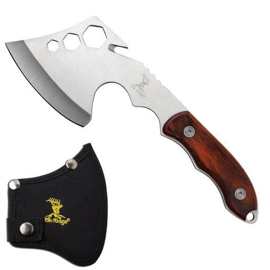 Elk Ridge 10.5" Full-Tang Hatchet Axe with Pakkawood Handle