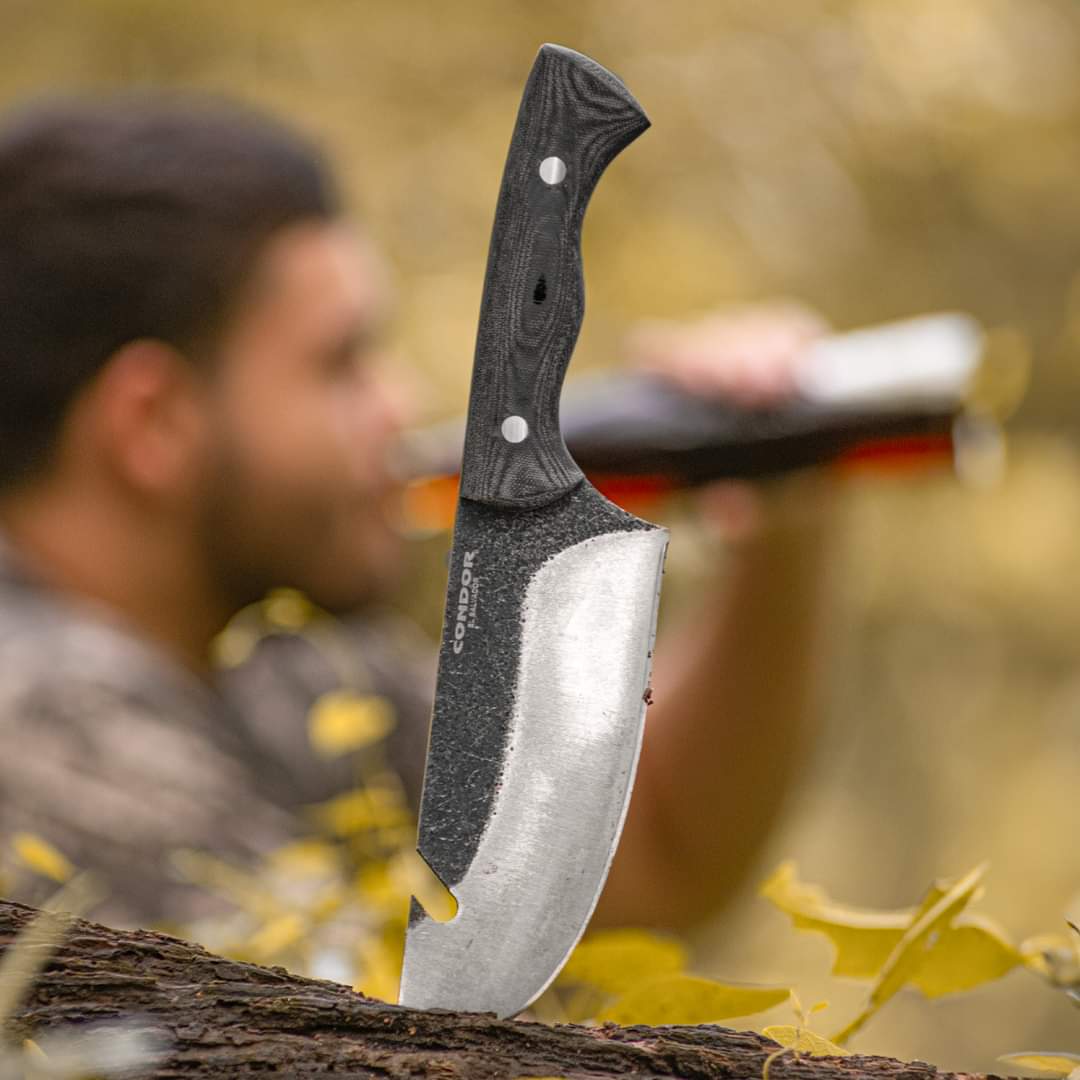 Condor Bush Slicer 6.4" Fixed Blade Chef's Knife with Micarta Handle and Kydex Sheath