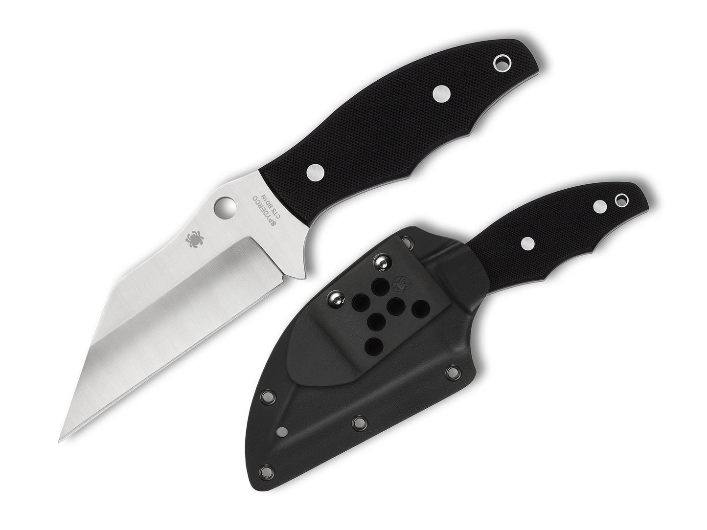 Spyderco Ronin 2 4.05" CTS BD1N G-10 Fixed Blade Knife FB09GP2