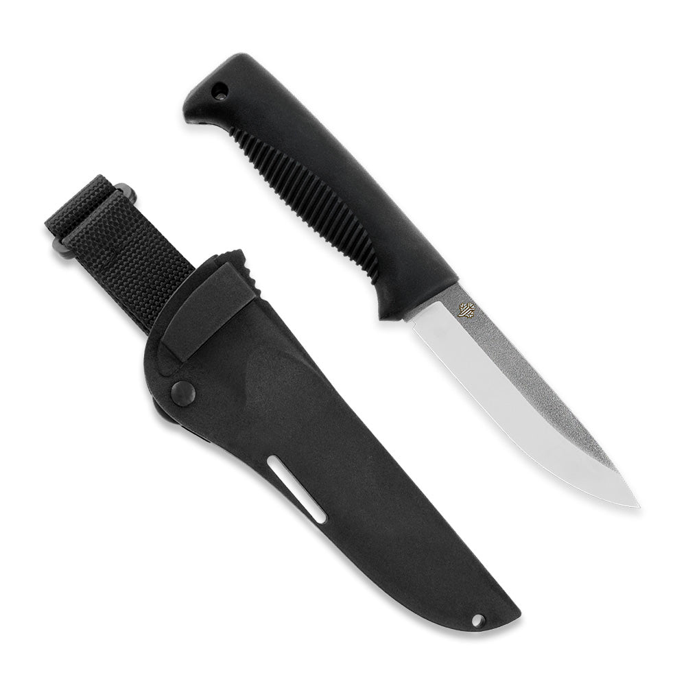 Peltonen M07 Ranger Puukko 4.68" N690 Black Fixed Blade Knife with Composite Sheath