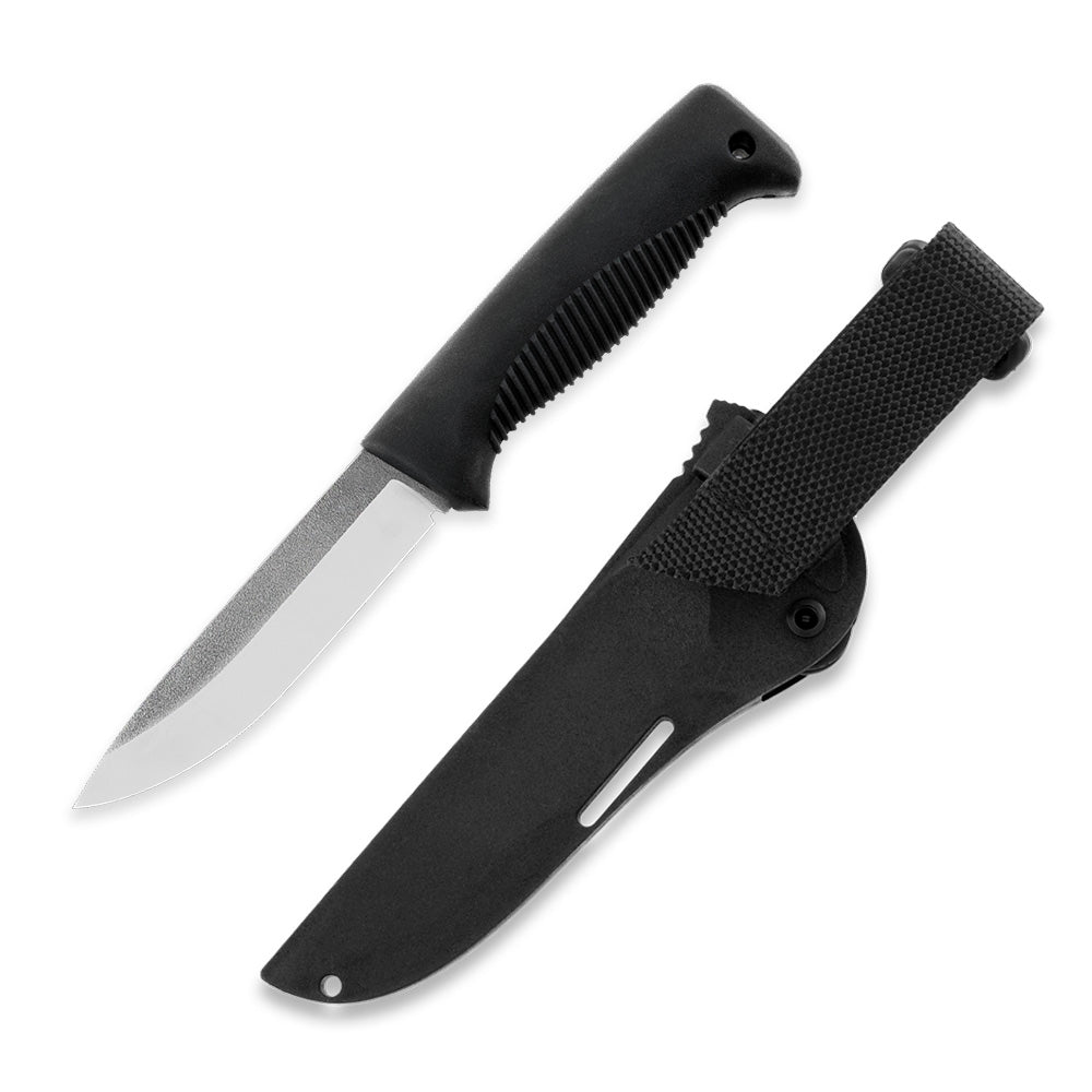 Peltonen M07 Ranger Puukko 4.68" N690 Black Fixed Blade Knife with Composite Sheath