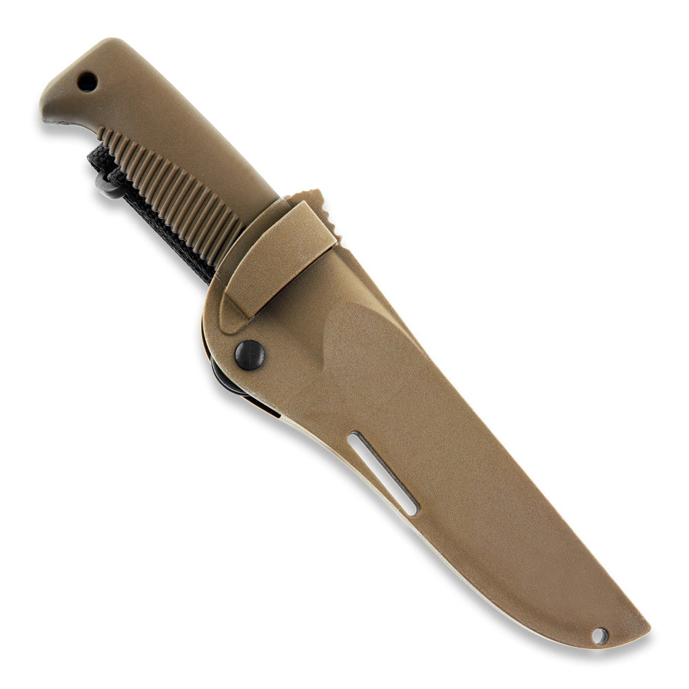 Peltonen M07 Ranger Puukko 4.68" N690 Coyote Brown Fixed Blade Knife with Composite Sheath