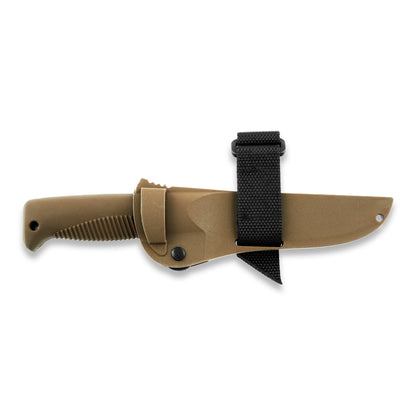 Peltonen M07 Ranger Puukko 4.68" N690 Coyote Brown Fixed Blade Knife with Composite Sheath