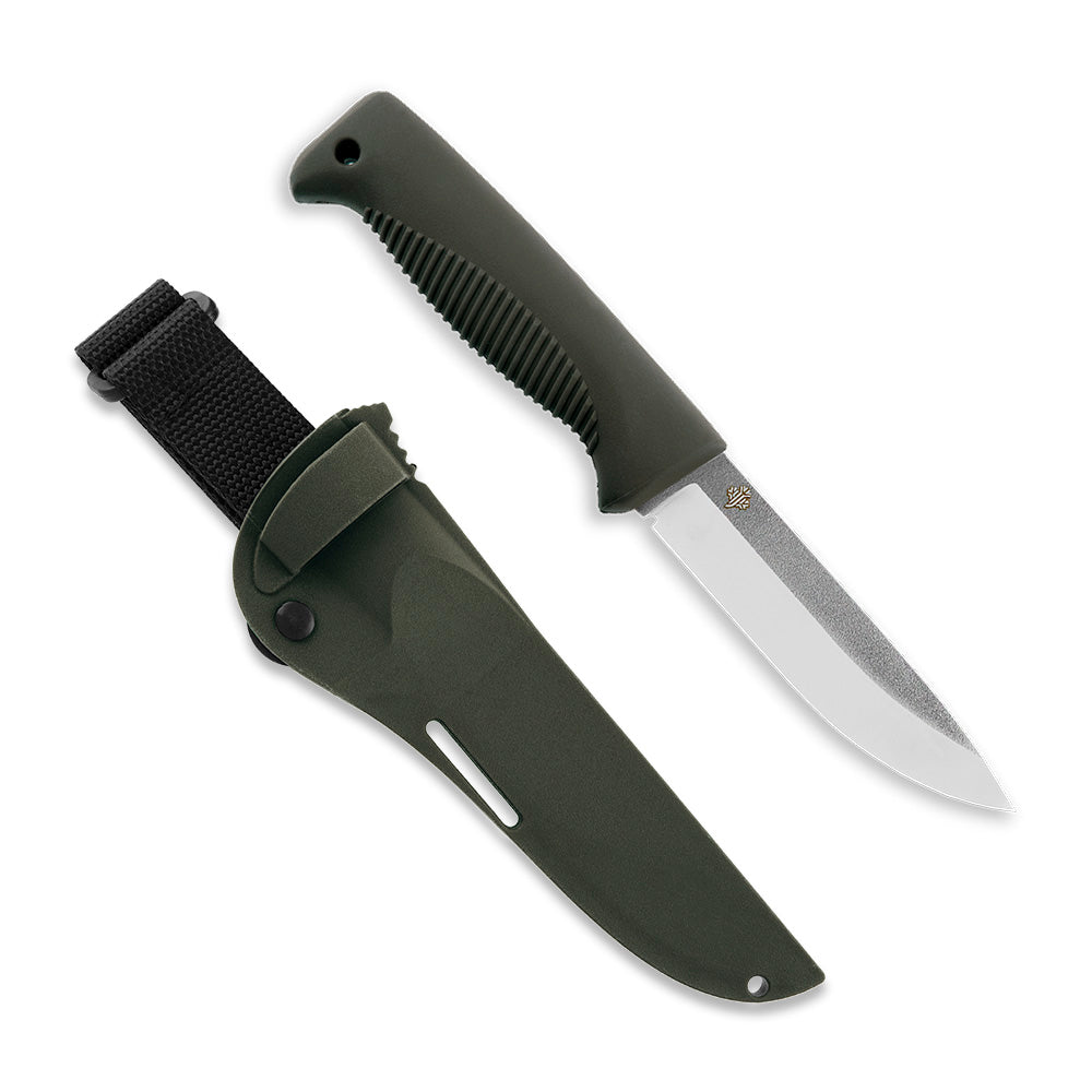 Peltonen M07 Ranger Puukko 4.68" N690 Forest Green Fixed Blade Knife with Composite Sheath