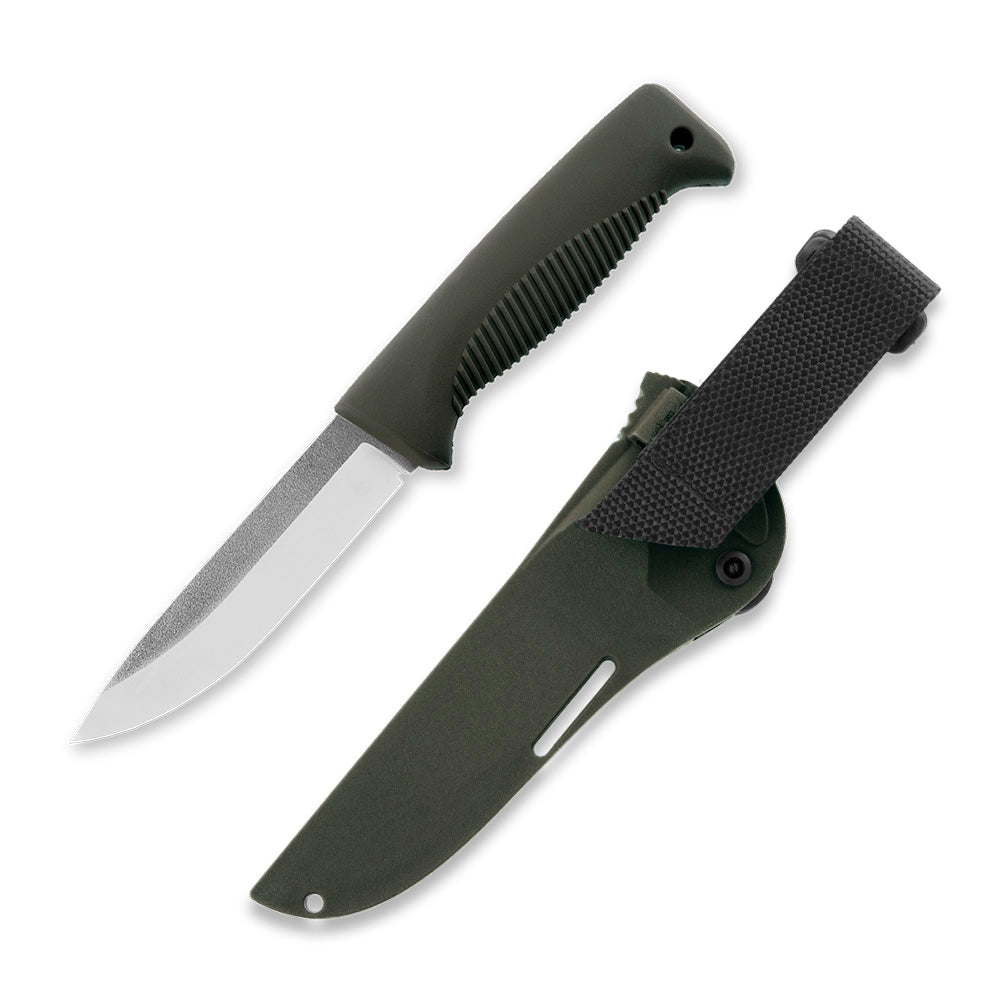 Peltonen M07 Ranger Puukko 4.68" N690 Forest Green Fixed Blade Knife with Composite Sheath