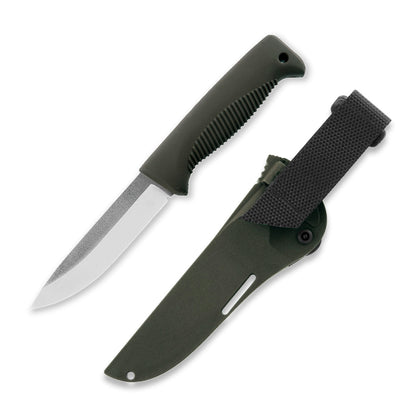 Peltonen M07 Ranger Puukko 4.68" N690 Forest Green Fixed Blade Knife with Composite Sheath