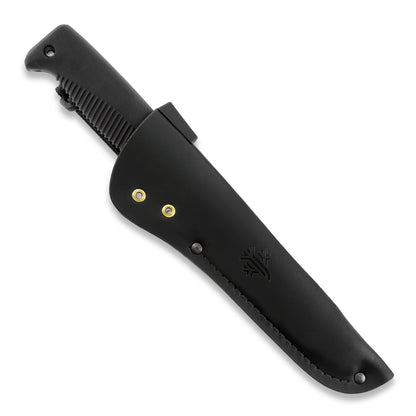 Peltonen M95 Ranger Puukko 5.7" N690 Black Fixed Blade Knife with Leather Sheath